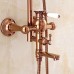 TY Country Centerset Waterfall Rotatable with Ceramic Valve Single Handle Two Holes for Rose Gold   Shower Faucet - B0749NTFZ7